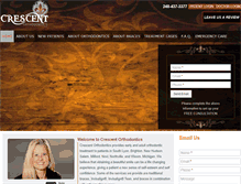 Tablet Screenshot of crescentorthodontics.com